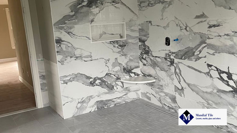 Sleek Gray Shower Tiles – Mundial Tile